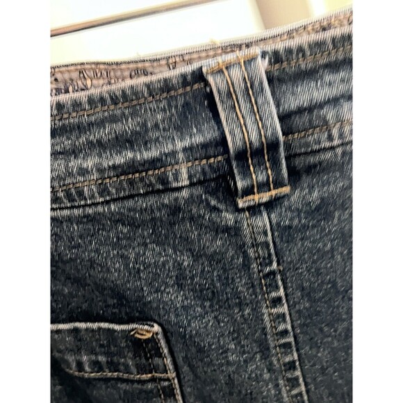 Appleseed’s Denim Skirt Size 18 Front & Back Pockets Belt Loops Button Zip - Picture 7 of 9